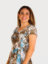 Highlighted Princess Seam Scoop Neck Dress - D2037